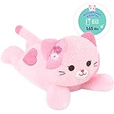 Onsoyours Original Heatable & Weighted Sakura Cat Stuffed Animals, 15" Microwavable Kitten Plushie for Warmth & Comfort - Cute Plush Toys for Kids and Adults