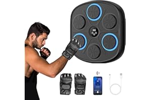IROSIY Smart Music Boxing Machine, Premium Boxing Gloves, Interactive Digital Musical Punching Target, Music Boxing Machine Wall Mounted, Improve Fitness, Intelligent Electronic Trainer for Home
