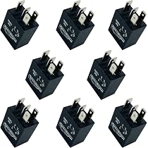 Repuesto Relé Automoción UE Relé Automotriz 12V 40A 4 Pines Normalmente Abierto – Fabricado En La UE, Con Soporte, Ideal Para Coches Y Furgonetas Relé Automotriz Normalmente Abierto