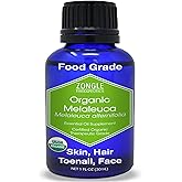 Organic, Tea Tree, Melaleuca, Oil, Food Grade – 100% Pure, Tea Tree Essential Oil, by Zongle Therapeutics, 1 OZ