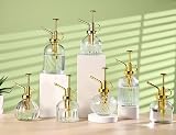 Eidoct Glass Plant Mister Spray Bottle 7 Oz Clear Gold Top 6.5'' view 6