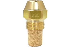 Replacement Brass Oil Burner Nozzle - 60 Degree Solid Spray - Multiple GPH Sizes (0.50-5.00 GPH) - 10 Pcs 10PCS 0.50 GPH - 60