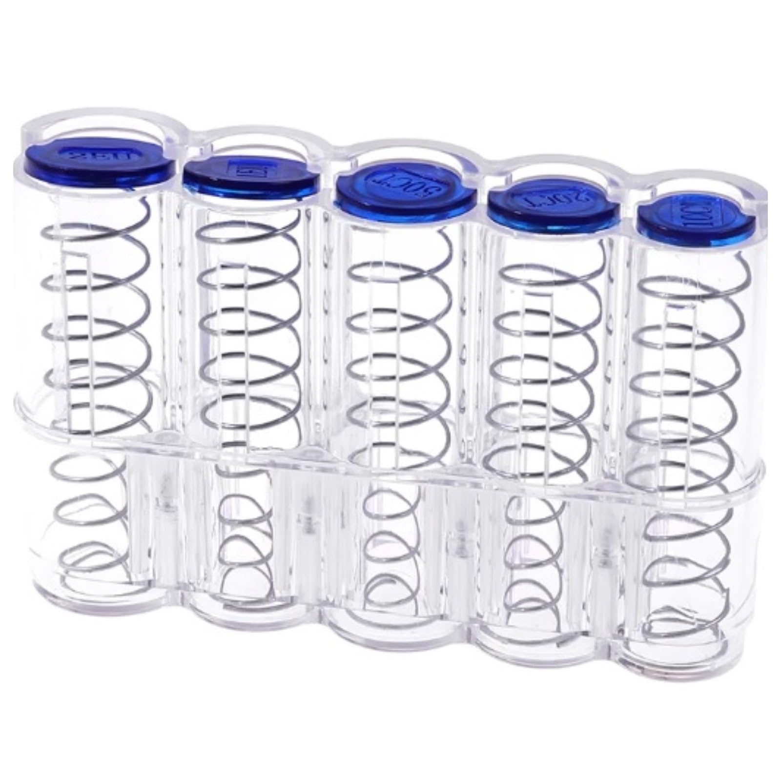 Coin Holder with 5 Coin Sorter, Suitable for Waiters, Taxis, Street Vendors, Delivery Guides (Transparent)