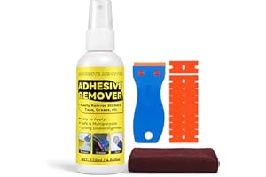 YEARDERA Adhesive Remover, Surface-Safe Sticker Remover Spray, Glue Remover That Quickly Removes Sticker, Glue, and Tape Residue | Safe for Car, Glass, Label, Decals & More, 4.06 fl.oz/120ml