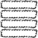 4pack 8 Inches Chainsaw Chain For Sun Joe Swj800e Swj806e Swj802e Pole Saw Polesaw Oregon S33 Chainsaws,For Greenworks 20302 20192,For Portland 62896 (3/8" Lp Pitch 0.050'' Gauge 33 Drive Links)