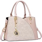 KKXIU Triple Compartments Purses and Handbags for Women Fashion Ladies Satchel Shoulder Top Handle Bag