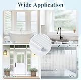 DOWELL Window Film Privacy 75x400cm Stripes Non Adhesive UV Protection view 8