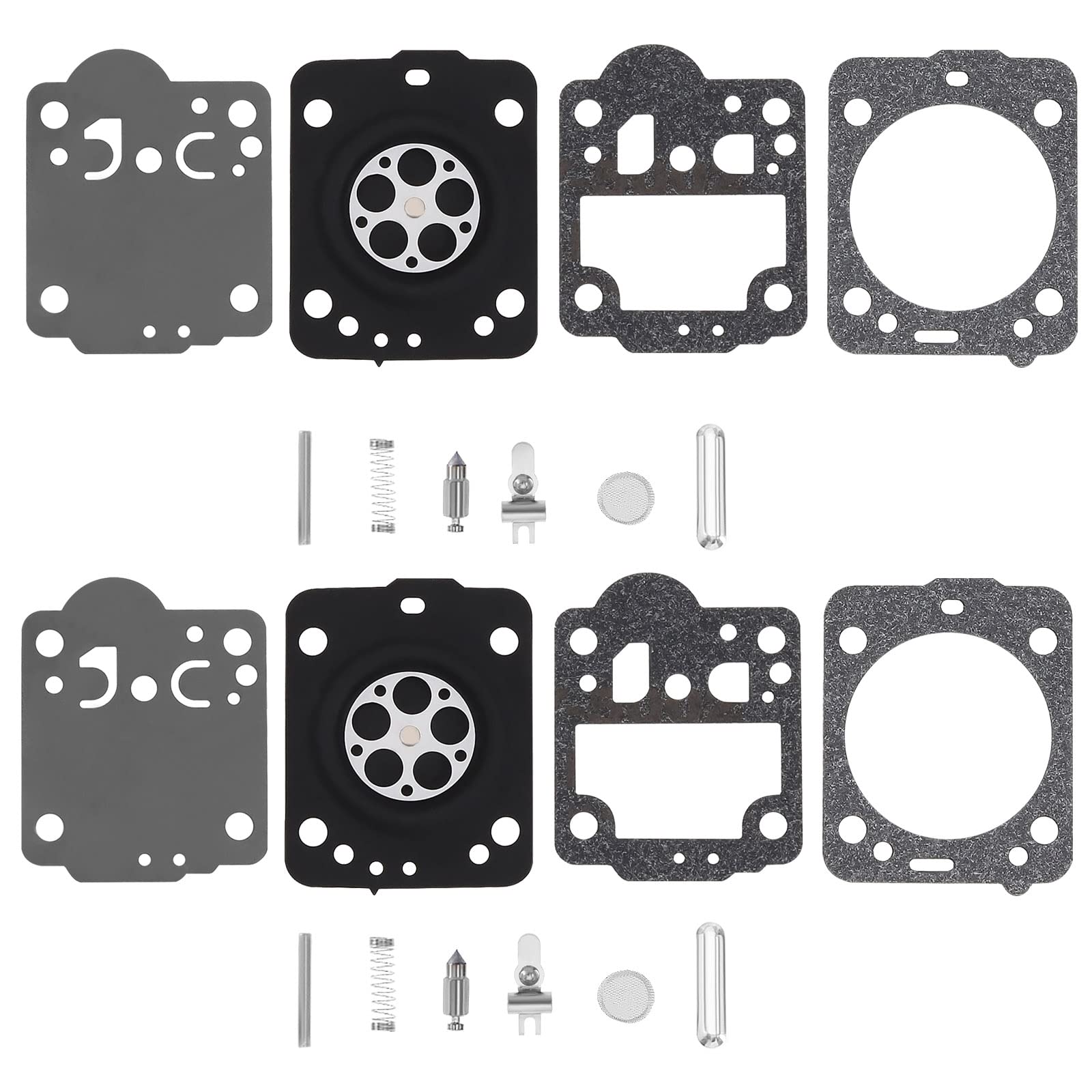 SG Store 2 Sets Carburetor Carb Rebuild Repair Kit Gasket Diaphragm Compatible with HUSQVARNA 240 236 235 435 Compatible with JONSERED CS2238 CS2234 Chainsaw