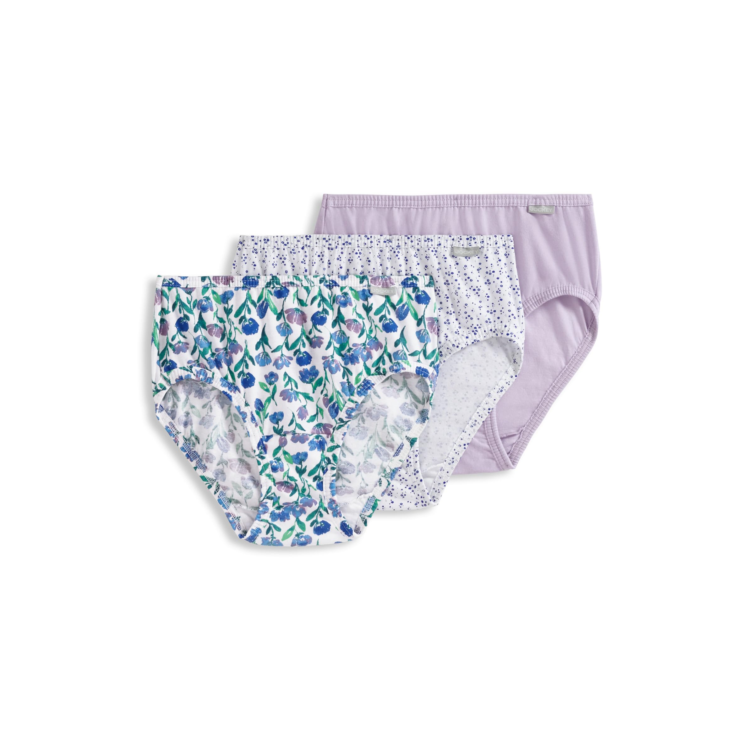 Jockey Women's Underwear Elance Hipster - 3 Pack, Flower Fields, 6 Image