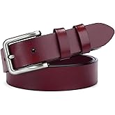 XILTAEN Women's Genuine Leather Belt for Jeans Pants Dress Fashion Ladies Waist Belt with Silvery Buckle