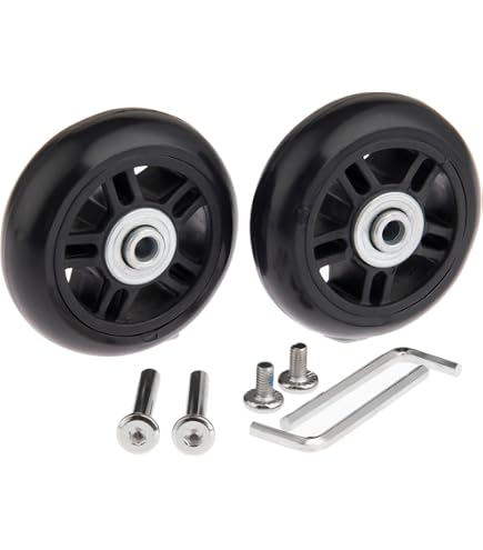 4pcs/ Luggage Wheel Replacement Kit Rubber Universal Wheels Swivel Caster Bearing Tool Suitcase Luggage Wheels Replacement Rubber Roller Silent With Screw Repair Tool I4004397714