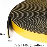 GUKOY Weather Stripping Self Adhesive Foam Tape 12mm x 1.5mm 10m Black view 2