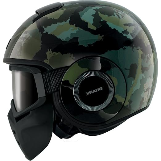 title=Casco da moto jet visiera corta in policarbonato Shark Raw