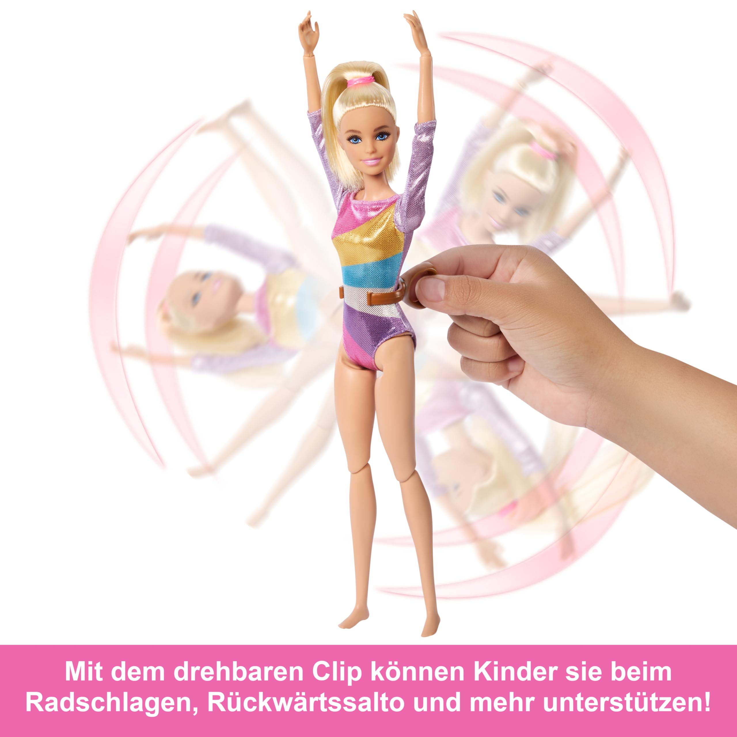 Barbie Turnspaß -Spielset mit Schwebebalken und über 10 thematisch passenden Teilen für siegreiche Geschichten, HRG52 3