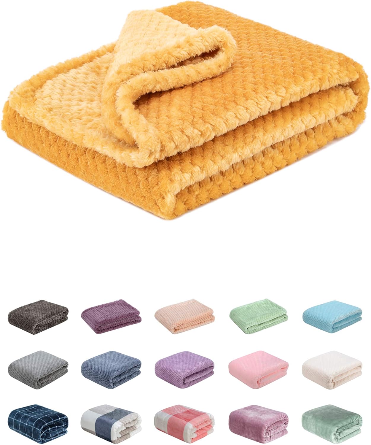 Fuzzy Blanket or Fluffy Blanket for Baby Girl or boy, Soft Warm Cozy Coral Fleece