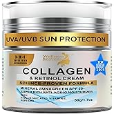 Anti-Aging Face Moisturizer for Face, Face Moisturizer with SPF, Collagen, Retinol, Hyaluronic Acid Cream, Age-Defying, Lift & Firm Cream, Sunscreen for Face, Lotion, Great for Dry, Aging Skin 1.7oz