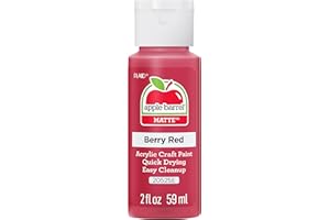 Apple Barrel Acrylic Paint in Assorted Colors 2 Ounce, 2 Fl Oz (Pack of 1), Berry Red