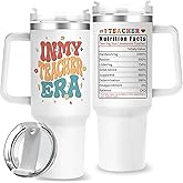 Uniqwaves 40oz In MY Teacher Tumbler with Handle,Teacher Gifts for Teachers Appreciation Gifts,Back to School Thank You Gift for Teachers