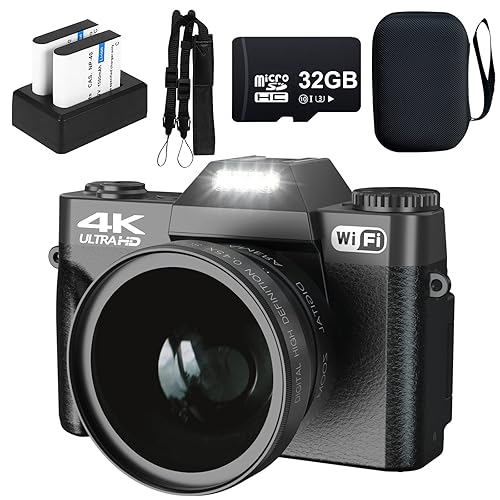 VJIANGER Digital Camera for Photography 4K 48MP Vlogging Camera