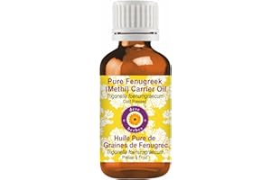 Deve Herbes Pure Fenugreek (Methi) Carrier Oil (Trigonella foenumgraecum) Cold Pressed 50ml (1.69 oz)