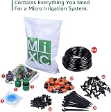 MIXC Drip Irrigation Kit 15M 50FT 1/4 Inch Tubing Water Saving Adjustable view 7