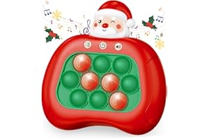 Intoypad Pop Fidget Game Toys for Christmas, Santa Claus Light Up Fidget Toy Electric Pop Bubble Game Controller Handheld Puzzle Game Sensory Toys for Kids Christmas 2025 Gifts for Kids