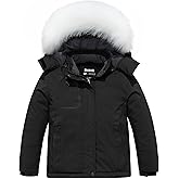 Skieer Girl's Waterproof Ski Jacket Windproof Winter Jacket Hooded Rain Coat