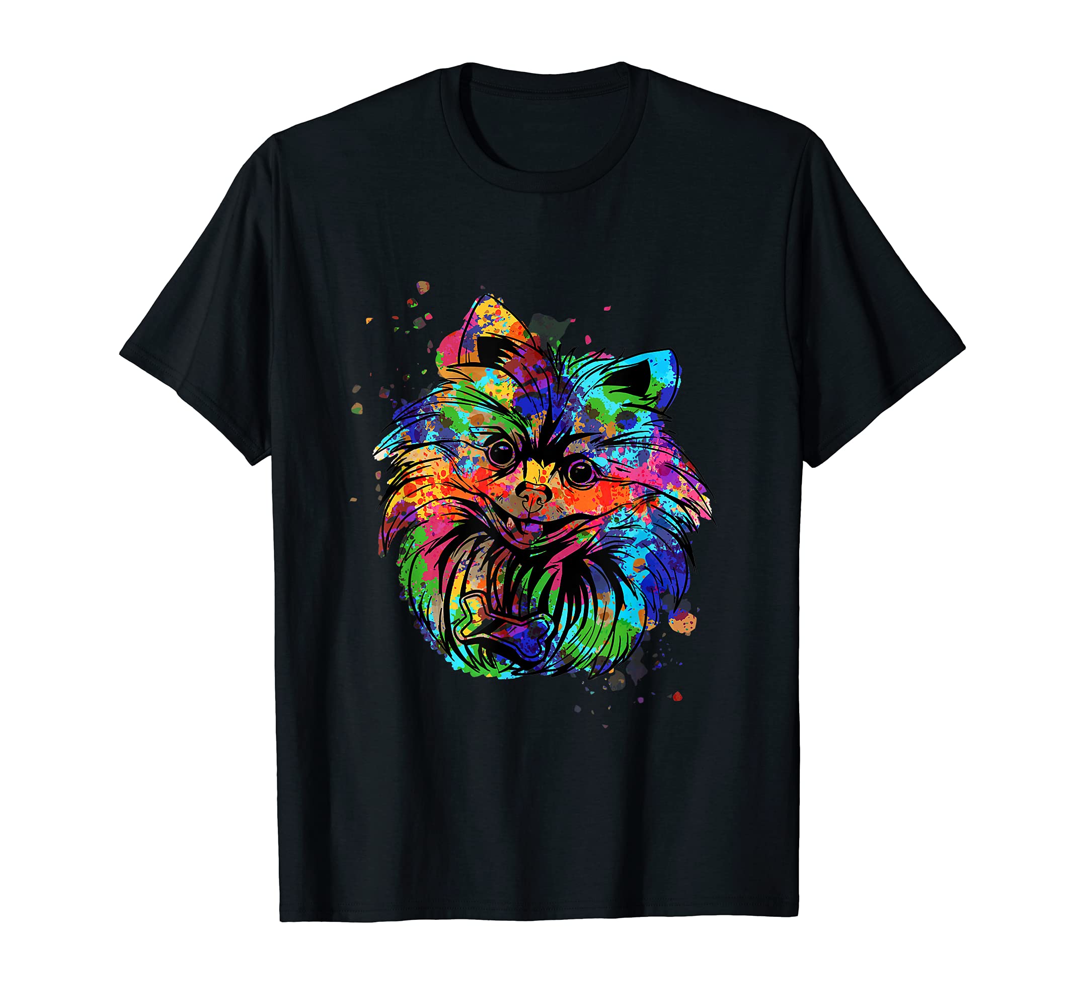 Pomeranian Motif Dog Owner T-Shirt