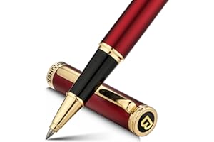BEILUNER Luxury Rollerball Pen,24K Gold Trim,Noble and Elegant Designs,Schneider Ink Refill, Best Roller Ball Pen Gift Set for Men & Women, Professional, Executive Office, Nice Pens