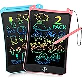 EooCoo Kids LCD Writing Tablet, Mess Free Coloring Books, Travel Toys | Toddler Toys Travel Essentials, 8.5 Inch Drawing Pad for Kids 2 Pack, Boo Basket Stuffers, Age 3-5 Girls Boys Gifts