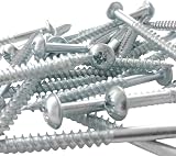 Merriway BH02183 10 Pcs BZP Roofing Screw with Clear Cap & Washer view 4
