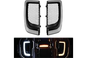 MOTOSIKLETA LED Lower Fairing Lights with Turn Signals Running Light for Motorcycle Accessories Fit for Harley Road Glide Street Glide Electra Glide Ultra Limited 2014-2023 Black Grills Grayish Lens