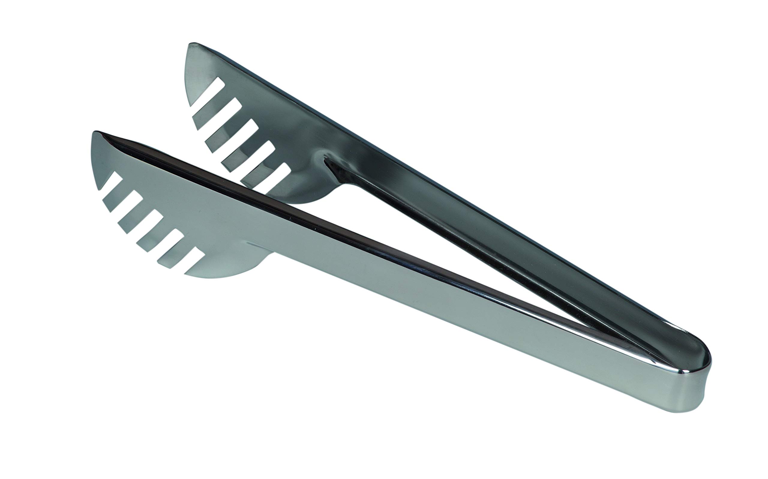 Kelomat, 2387-247, spaghetti tongs, stainless steel, 24 x 5 x 2.5 cm, 100 g, stainless steel, serving tongs, salad tongs, silver, paid spoons