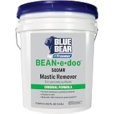 Blue Bear&reg; 500MR Bean&bull;e&bull;doo Mastic Remover &ndash;Professional Soy-Based Adhesive Remover for Carpet, Tile &amp; Asbestos Mastics &ndash; Low-Odor, Non-Toxic, Safe for Schools &amp; Hospitals &ndash; 5 Gallon