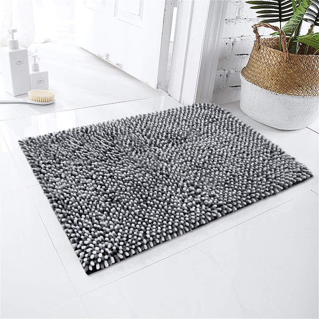 Bathroom Rug, COSY HOMEER 17x24 Inch Bath Rugs Made of 100% Polyester Extra Soft and Non Slip Bathroom Mats Specialized in Machine Washable and Water Absorbent Shower Mat-Coffee: Kitchen & Dining