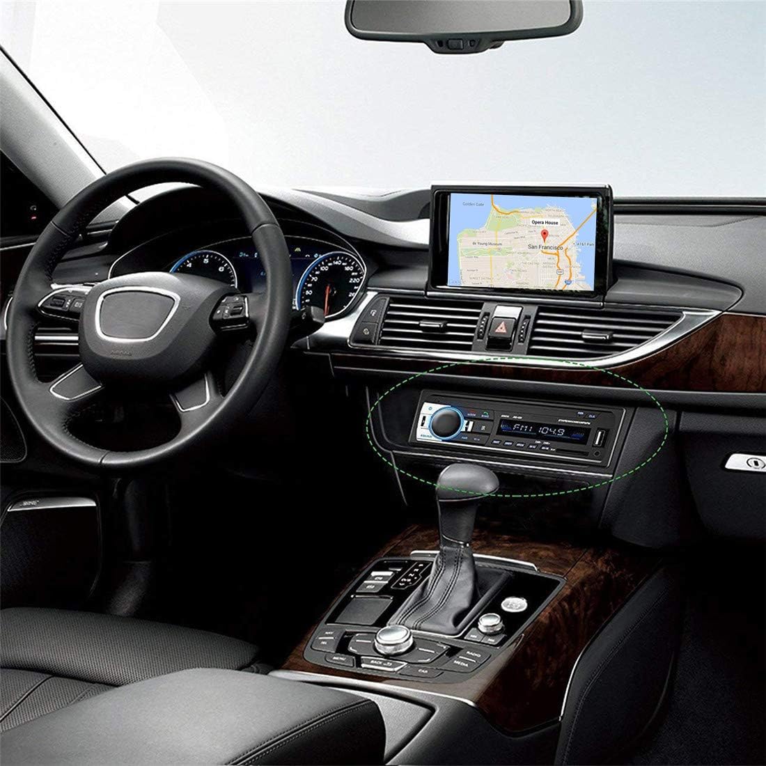 Aigoss Bluetooth Car Stereo 4x60w Car Audio Fm Radio Mp3 Player Usbsdaux Hands Free Calling With Wireless Remote Control #ultimate #car #camping #setup Aigoss Bluetooth Car Stereo 4x60w Car Audio Fm Radio Mp3 Player Usbsdaux Hands Free Calling With Wireless Remote Control