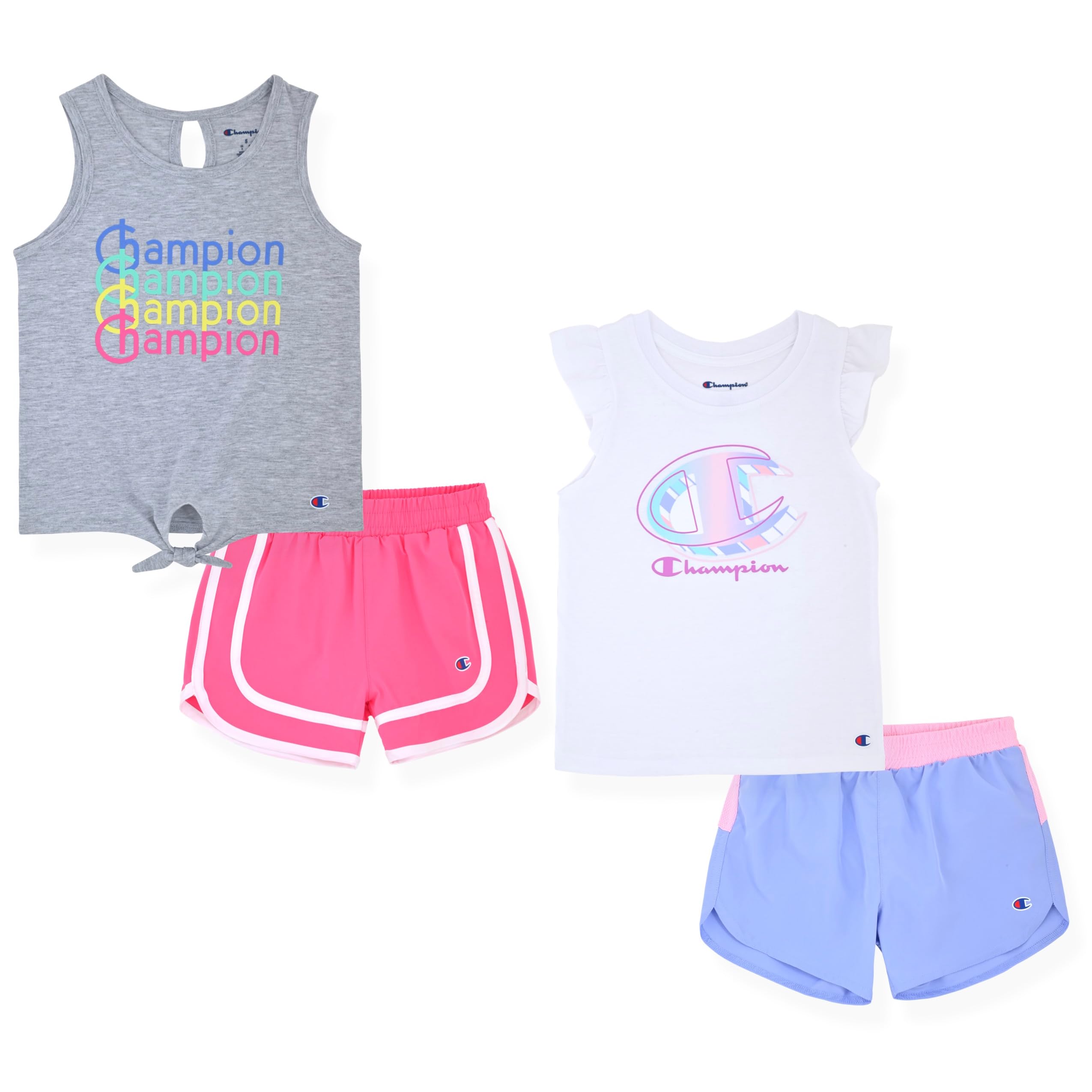 Champion Girls Shorts Sets 4 Piece Short Set for