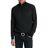 John Varvatos mens Grand Birdseye Half Zip