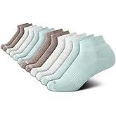 Nautica Womens Quarter Socks - 12 Pack Moisture Control Cushioned Athletic Socks for Women for Sport & Gym Wear (Size: 4-10)