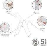 Brabantia HangOn Laundry Drying Rack 20m Fresh White Compact Foldaway view 3
