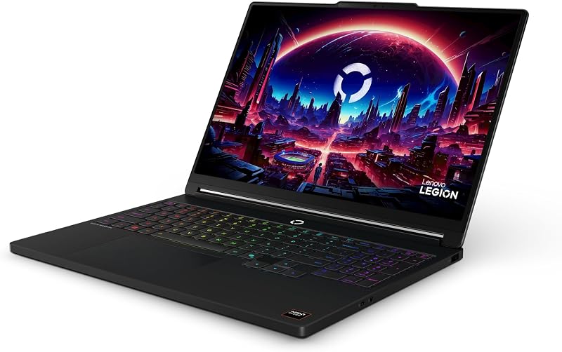 Legion 5 Gen 11 - Portátil Gaming IA 15.3" OLED (AMD Ryzen 7 250, NVIDIA GeForce RTX 5050, 165Hz, 16GB RAM, 512GB SSD, Wi-Fi7, Sin Sistema Operativo) QWERTY Retroiluminación RGB, Español-Negro