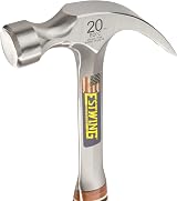Estwing E20C 20oz Curved Claw Hammer Leather Grip Blue Finish 560g view 3