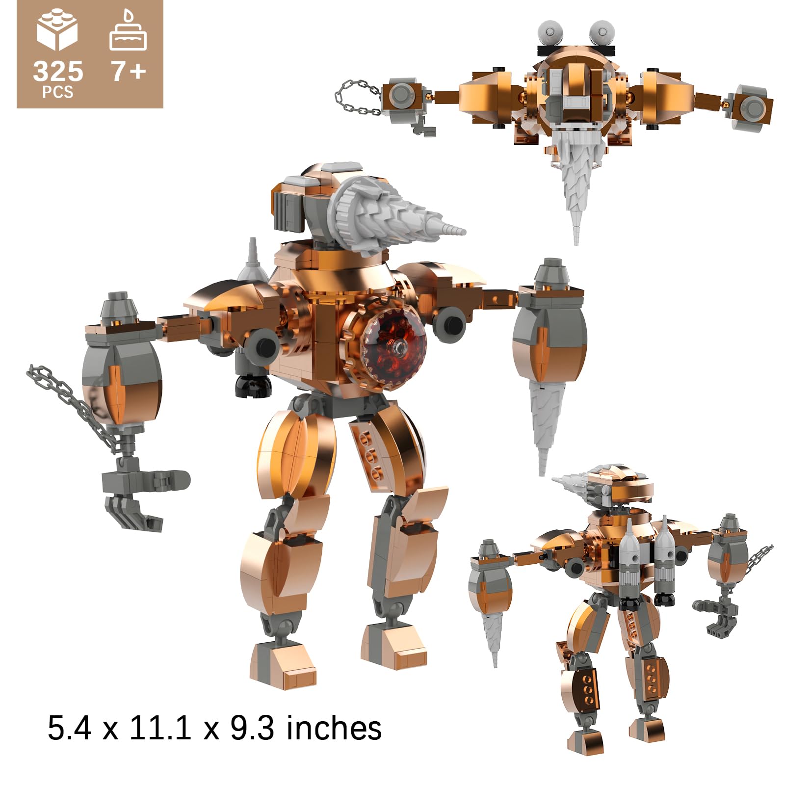 Skibidi Upgraded Titan Drill Man Building Blocks Toys Set,Horror Game Characters Titan Drill Man Cameraman Building Kit,Collectible Game Model Toys Gift for Adults Kids (300 Pcs)