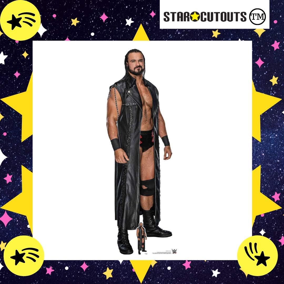 Star Cutouts SC1598 WWE Drew McIntyre Ultimate Edition Lifesize Cardboard Cutout with Mini - Image 4