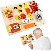 SHFGYG Fidget Busy Board for Elderly with Dementia - Sensory Activity Board with Tactile Stimulation for Alzheimer's Patients, Calming Dementia Products for Seniors, Ideal Gift for Memory Care