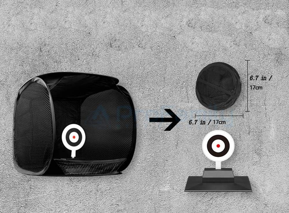 Automatic Airsoft Action Target for Shooting, Reusable BB & Pellet Guns with Trap Net Catcher Training Targets: Toys & Games