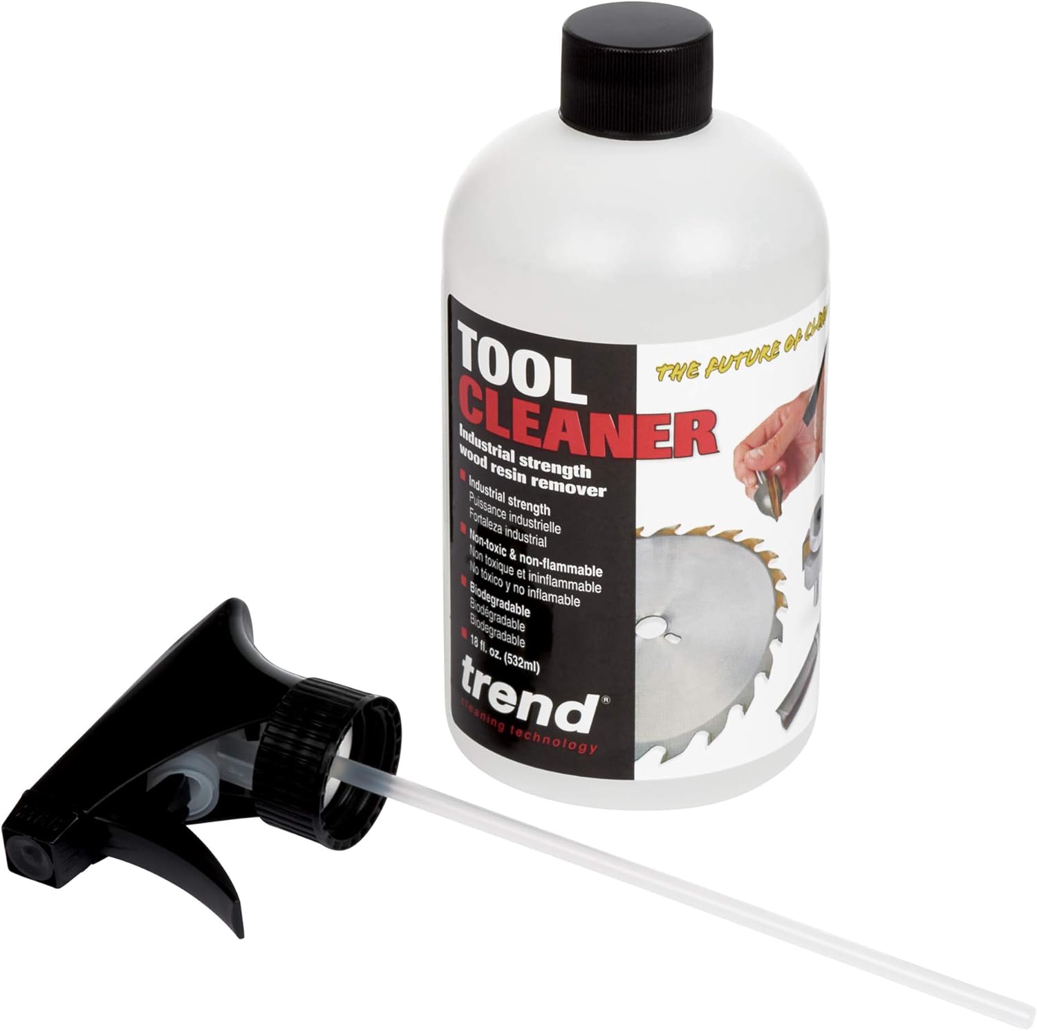 Trend CLEAN/500 Tool Cleaner, 18 fl oz, Clear - - 