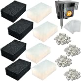 beaufan 4 Set of Three-Stage Filtration Tank Filter Maintenance Kit, Replacement for AquaClear 70 Power Filter, Fish Tank Filter for 40- to 70-Gallon Aquariums