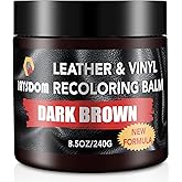 JAYSDOM Leather Recoloring Balm, Leather Repair Kit, Leather Dye, Leather Color Restorer, Leather Scratch Remover, Leather Couch Paint, Repair, Leather Scratch Repair, Leather Restorer(Dark Brown)
