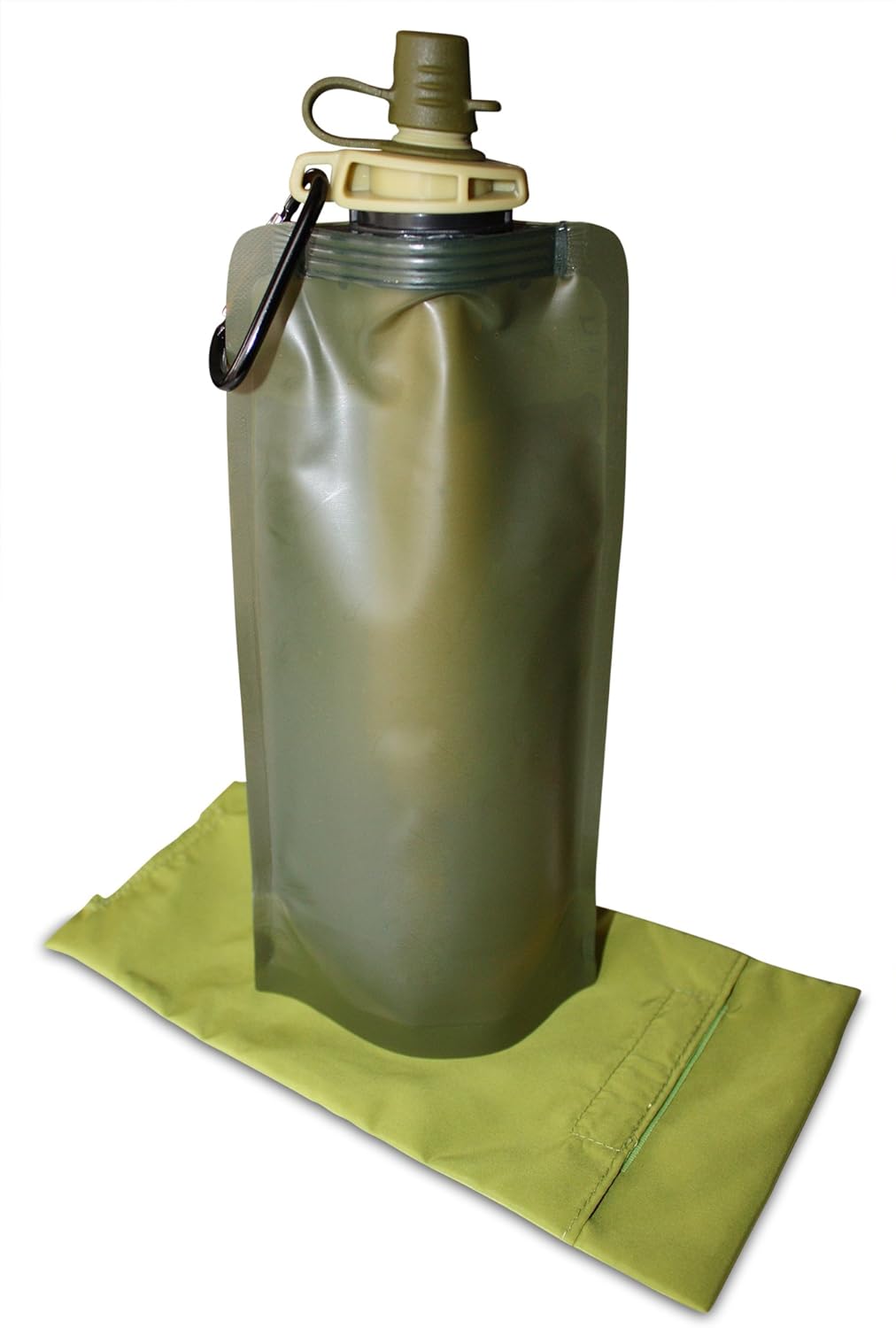 Lightweight Compact Soft Collapsible Sports Pocket Water Bottle, Ideal